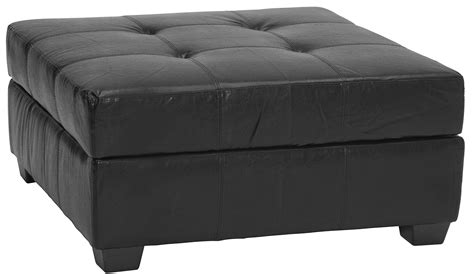 square black ottoman with storage.